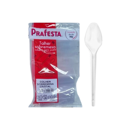 Colher Sobremesa Cristal Granel 1000UN